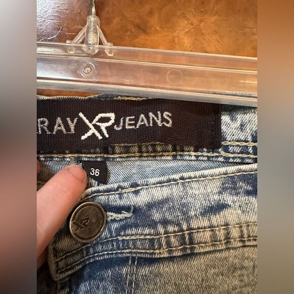 Men's xray jeans Distressed Blue Shorts - Picture 3 of 7